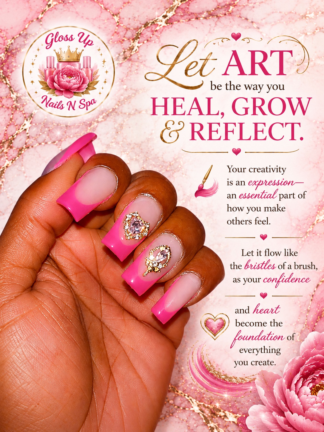 Gloss Up Press-On Nails nail artistry