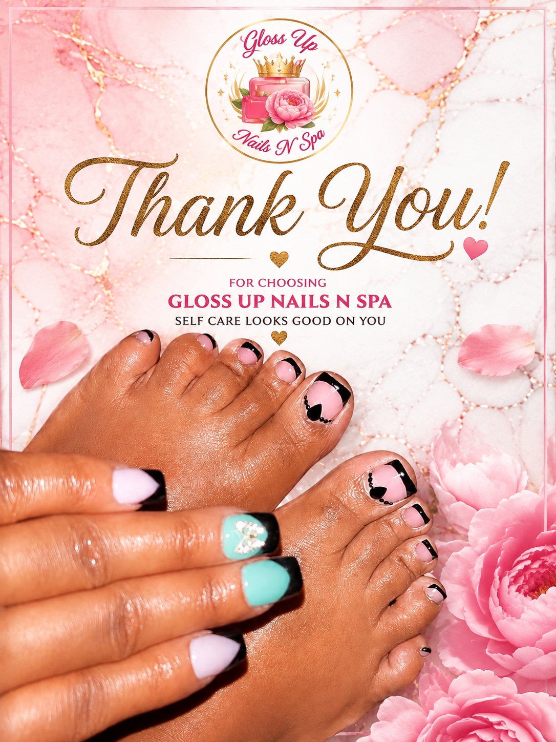 Thank you for choosing Gloss Up Nails N Spa