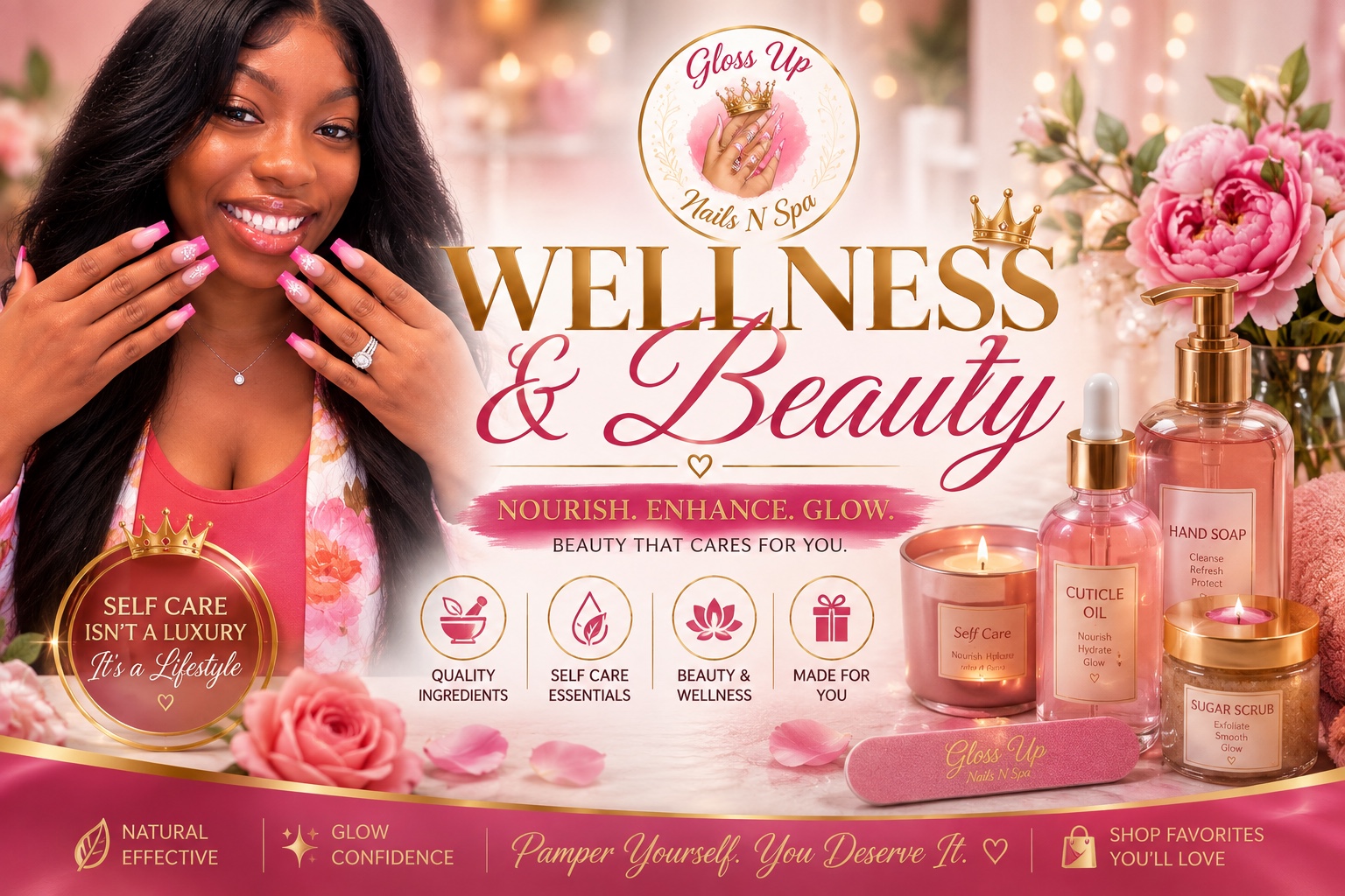 Gloss Up Nails N Spa Wellness and Beauty collection cover art